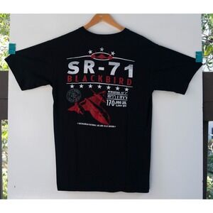 Smithsonian Institute T-Shirt Men's Black SR-71 Blackbird Short Sleeve Size M